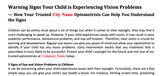 Warning Signs Your Child is Experiencing Vision Problems